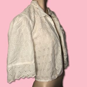 90s cottage core fitted cardigan